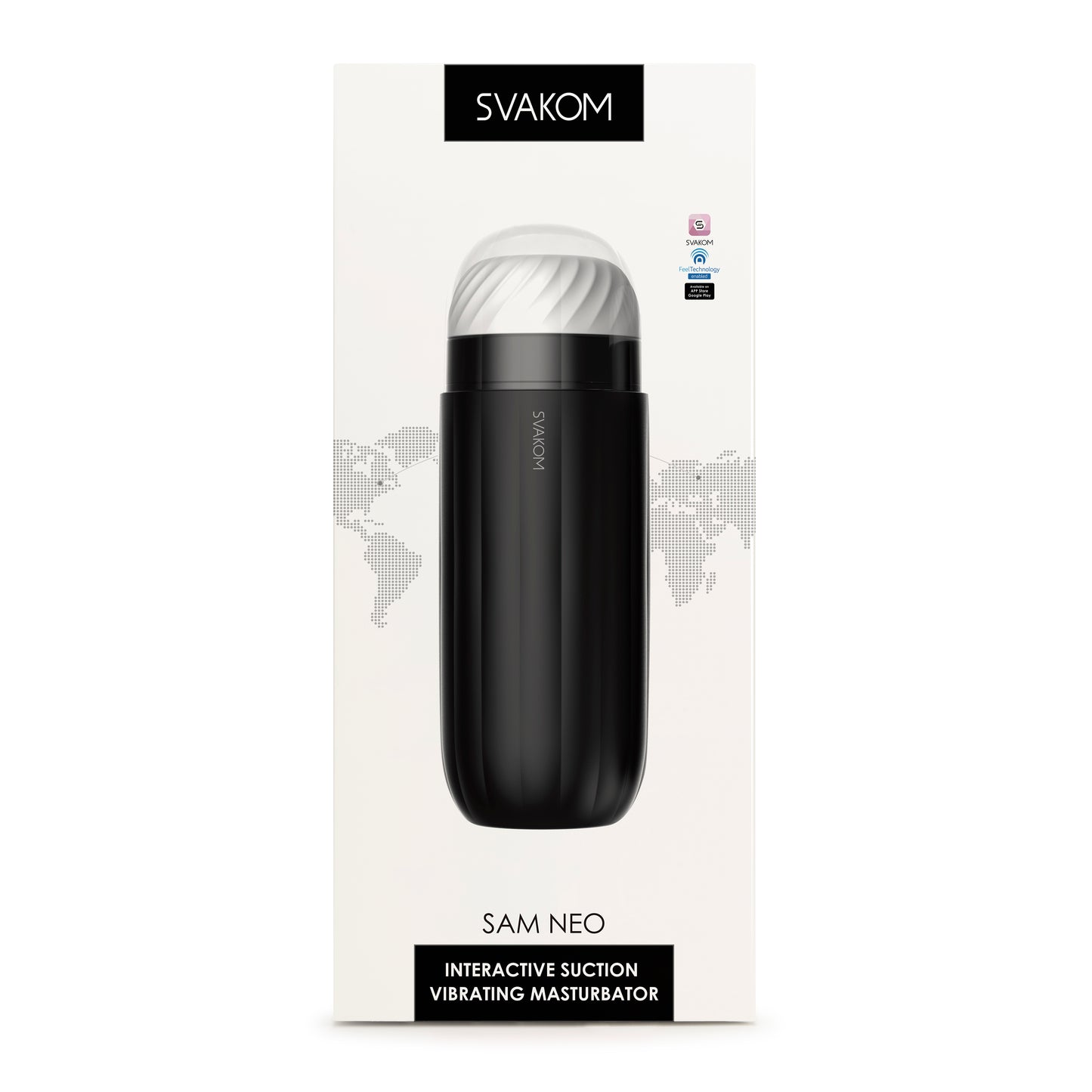 SVAKOM - SAM NEO 2 INTERAKTIV MASTURBATOR MED SUG