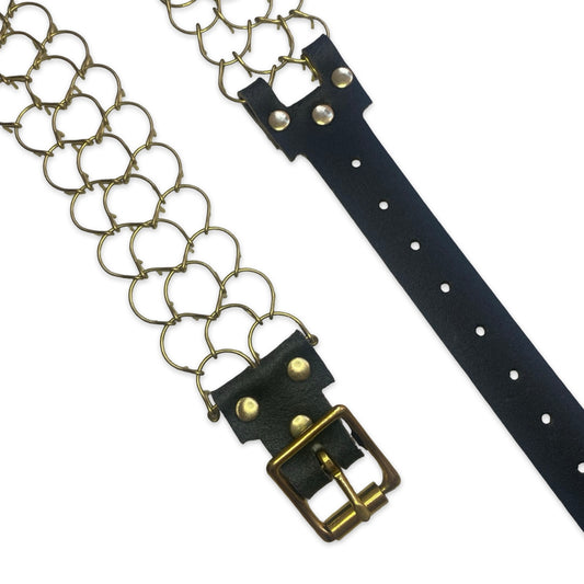 HÅNDLAVET CILICE I MESSING OG SORT LÆDER