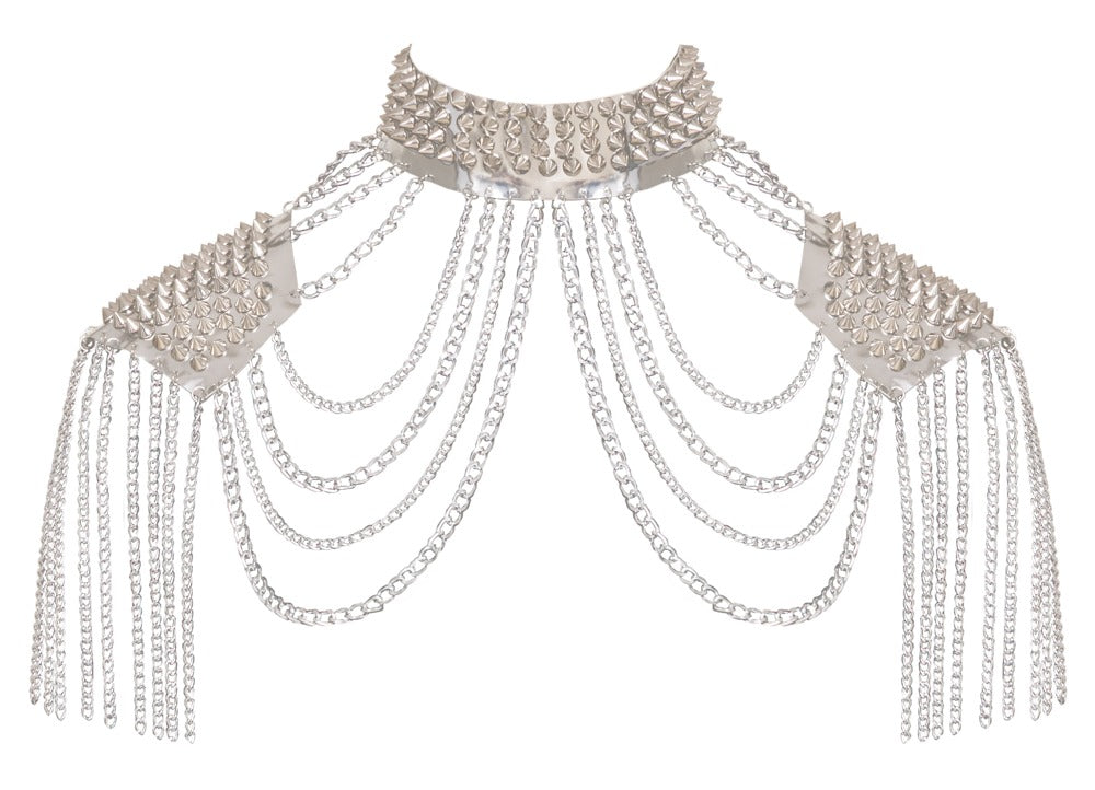 BAD KITTY - CHAIN COLLAR HARNESS