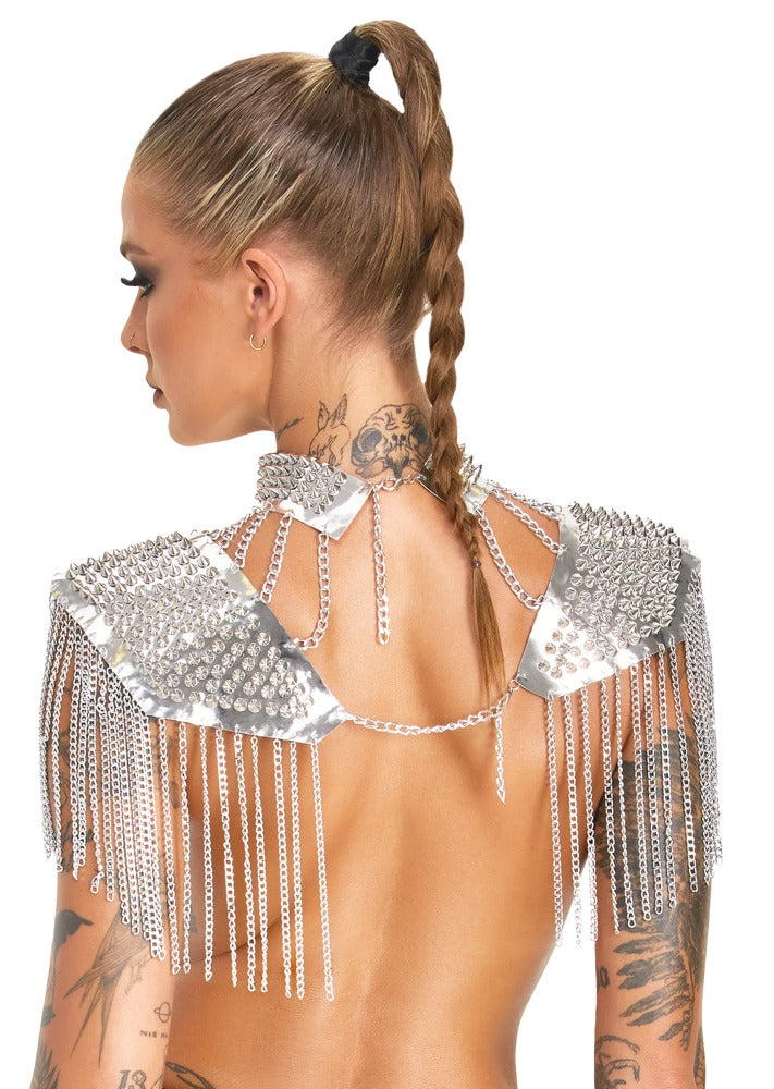 BAD KITTY - CHAIN COLLAR HARNESS
