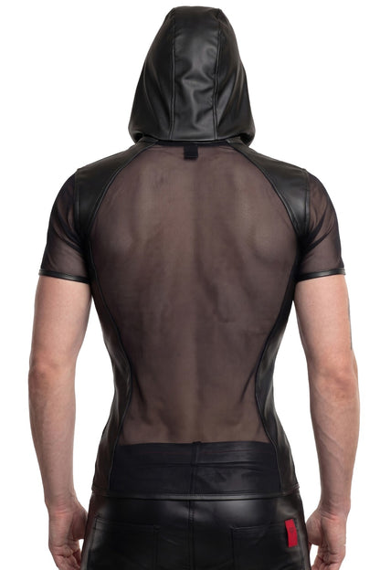 REGNES - GINTER T-SHIRT MED HOOD OG LYNLÅS