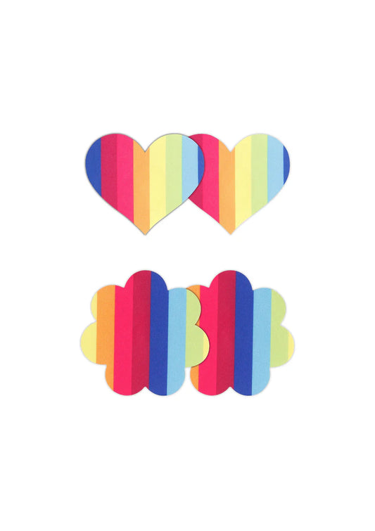 NS NOVELTIES - RAINBOW PASTIES 2 SÆT