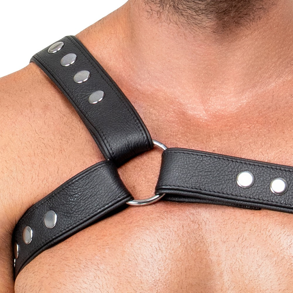 ZADO - LÆDER SKRÅ SKULDER HARNESS