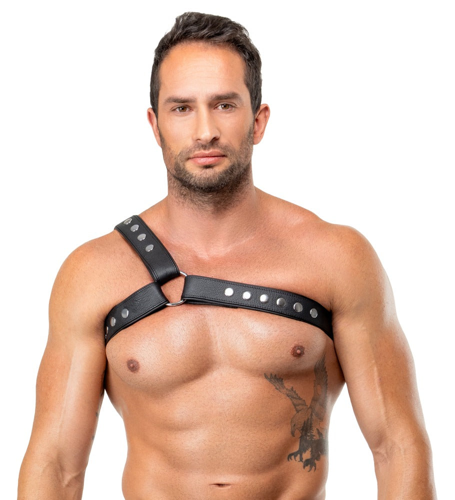ZADO - LÆDER SKRÅ SKULDER HARNESS
