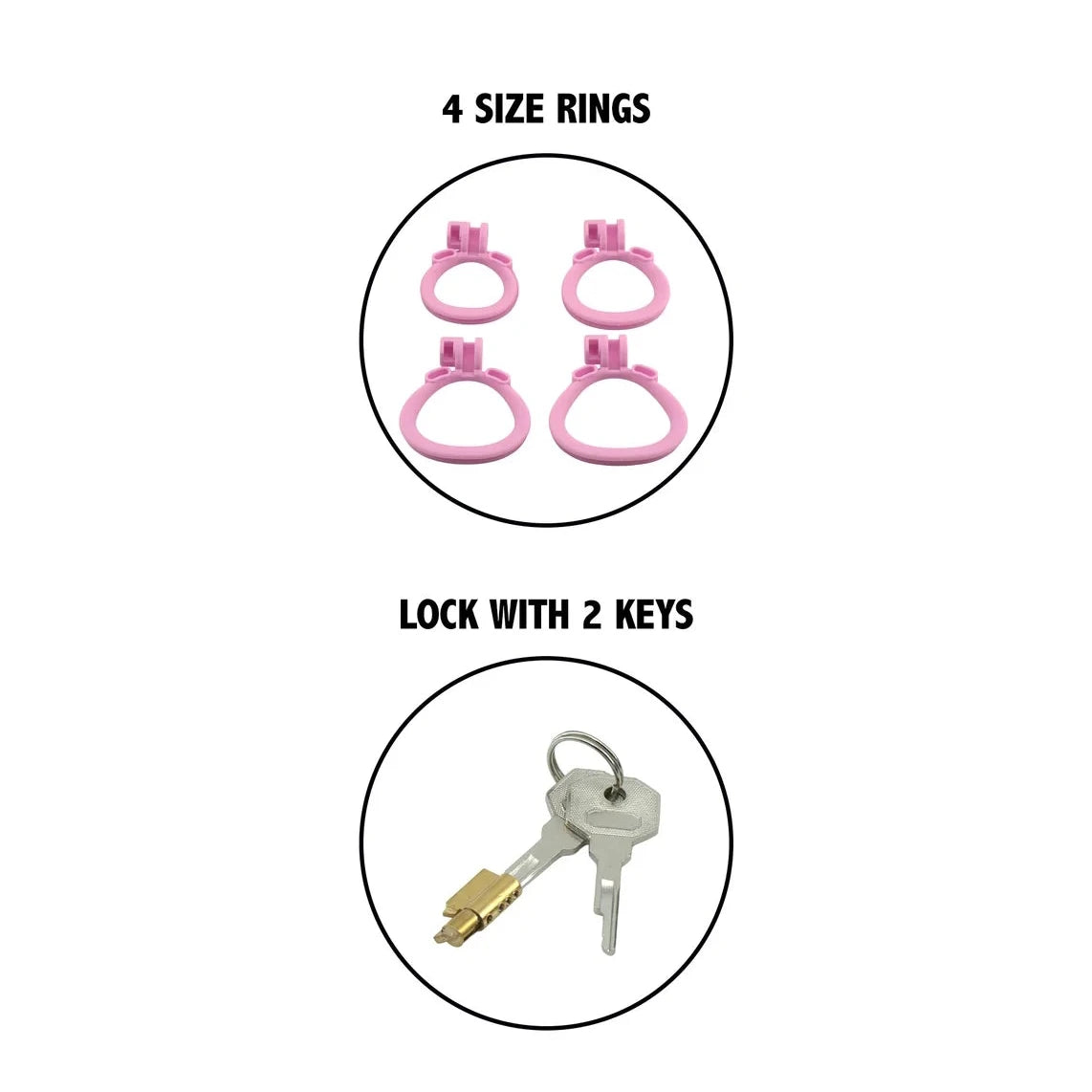 HIDDEN DESIRE EXTREME - PINK PENIS PRISON COCK CAGE SHORT