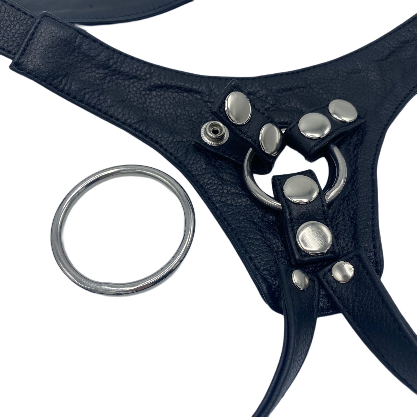 MCHURT - KLASSISK LÆDER STRAP-ON HARNESS