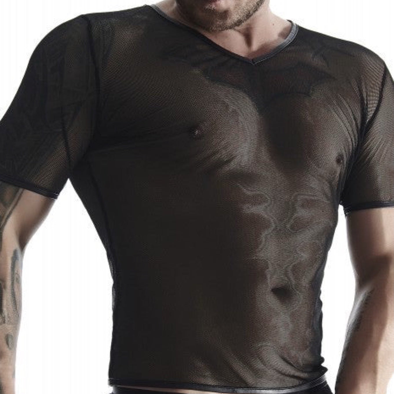 REGNES - MESH V-HALS T-SHIRT
