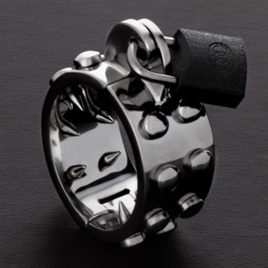 STEEL - KALIS TEETH SPIKED CHASTITY DEVICE
