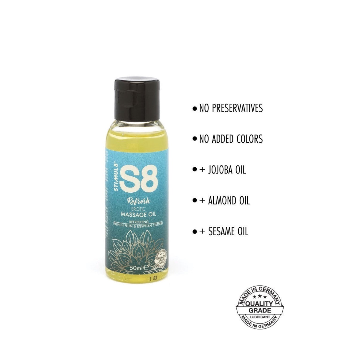 S8 - FRENCH PLUM & EGYPTIAN COTTON MASSAGE OLIE