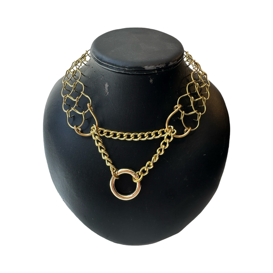 HÅNDLAVET CILICE CHOKER I MESSING