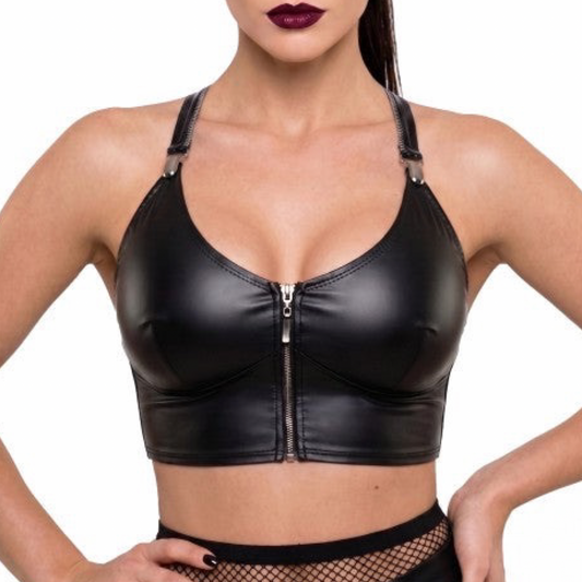 DEMONIQ - Alice kort wetlook top