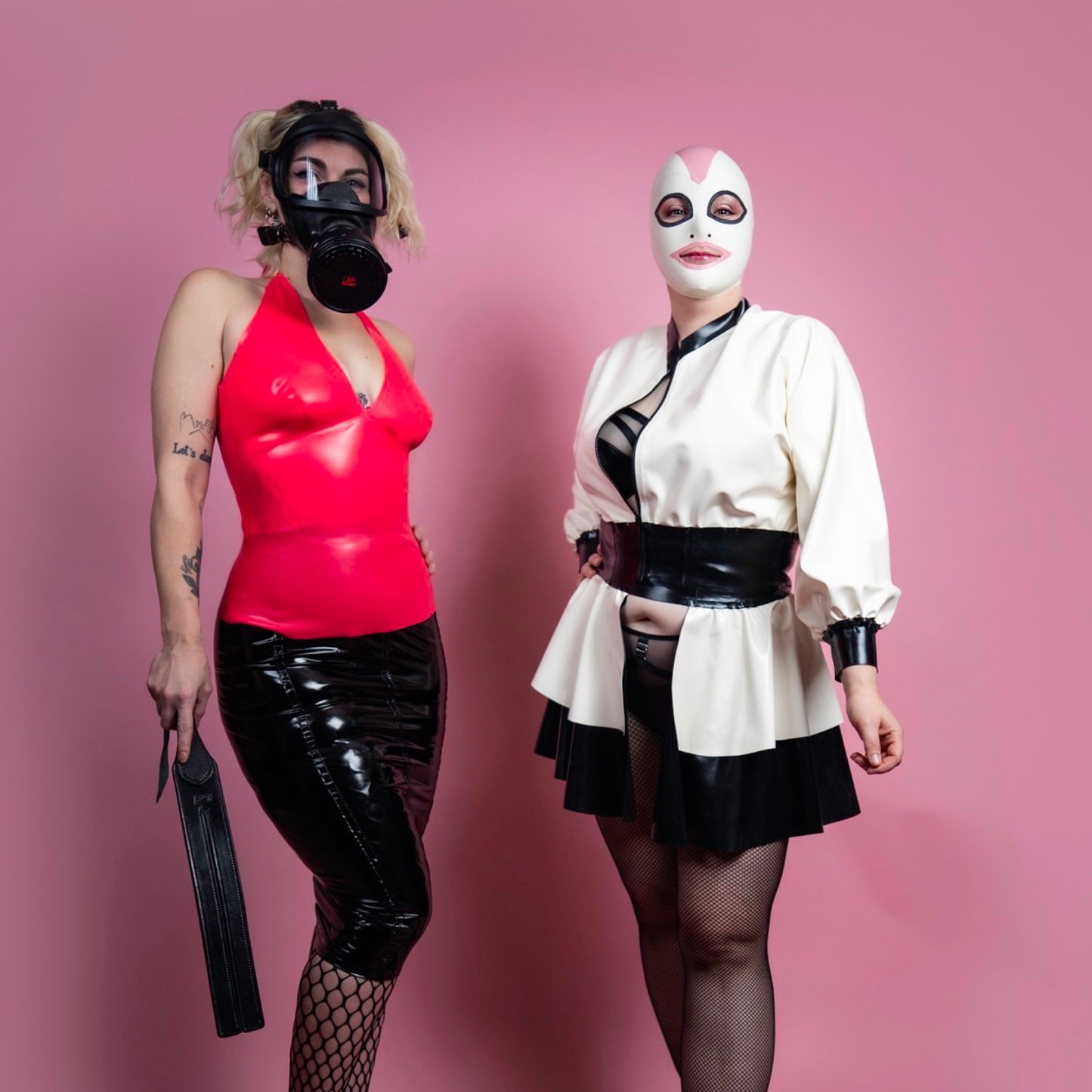 KINK KBH // HANDCRAFTED - SORT LATEX BOMBER JAKKE