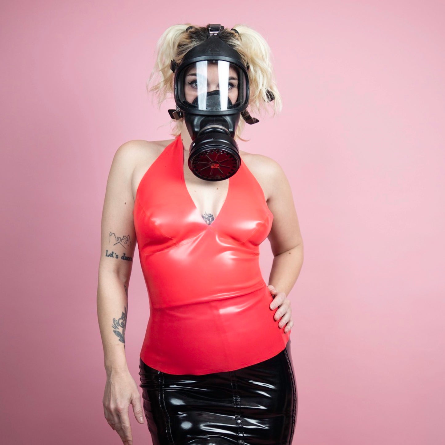 KINK KBH // HANDCRAFTED - LATEX HALTERNECK TOP