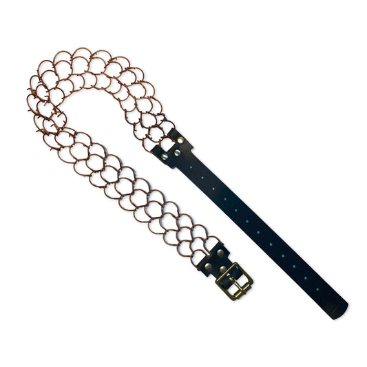 HÅNDLAVET CILICE I KOBBER OG SORT LÆDER