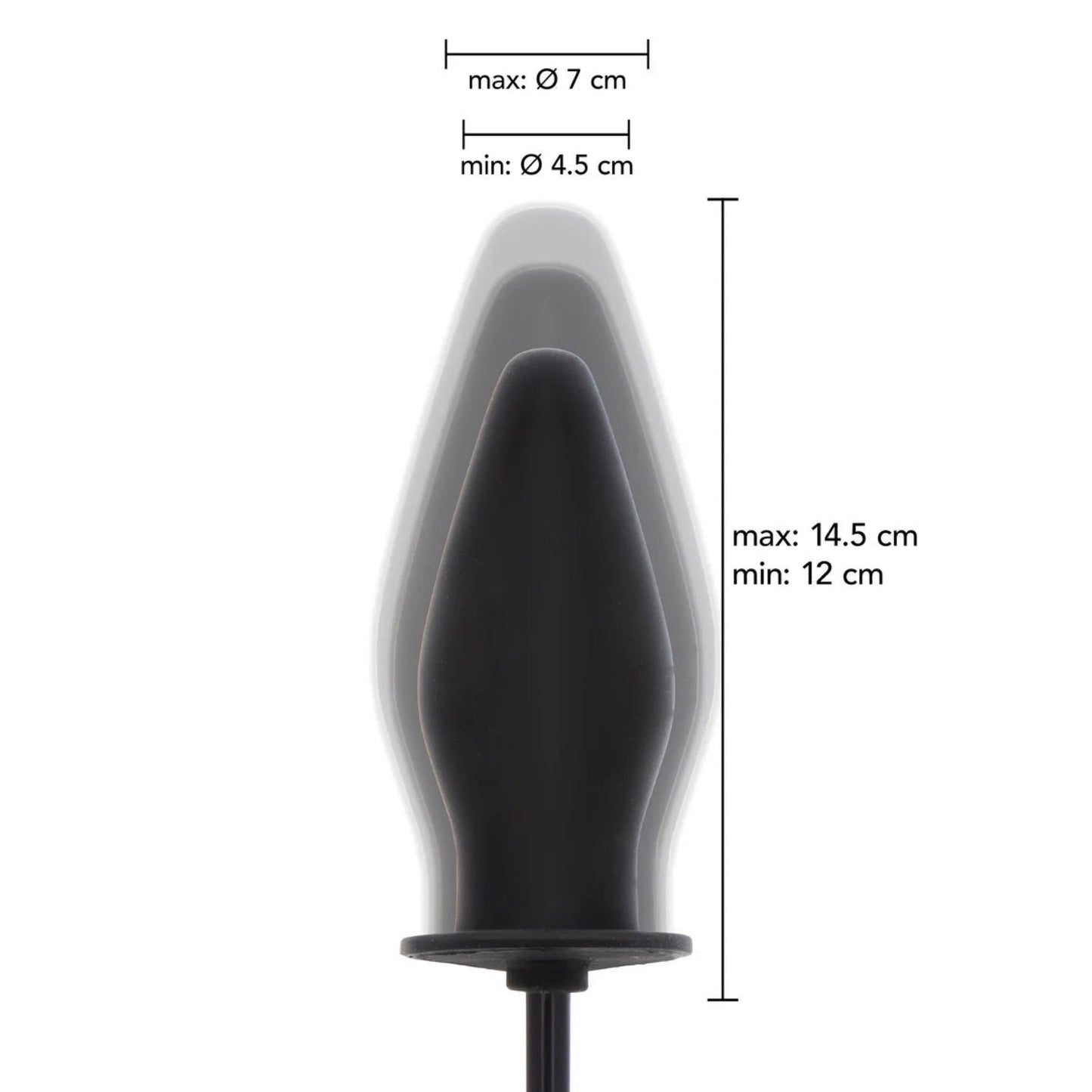 HIDDEN DESIRE - OPPUSTELIG BUTT PLUG