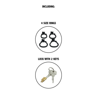 HIDDEN DESIRE EXTREME - PENIS PRISON COCK CAGE LONG