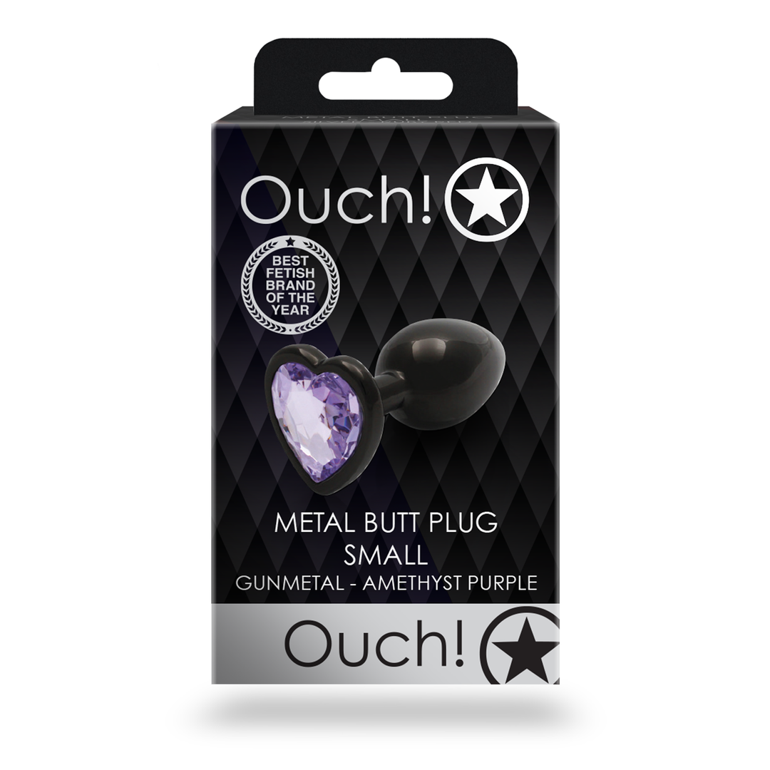 OUCH! - SMALL HEART GEM BUTT PLUG