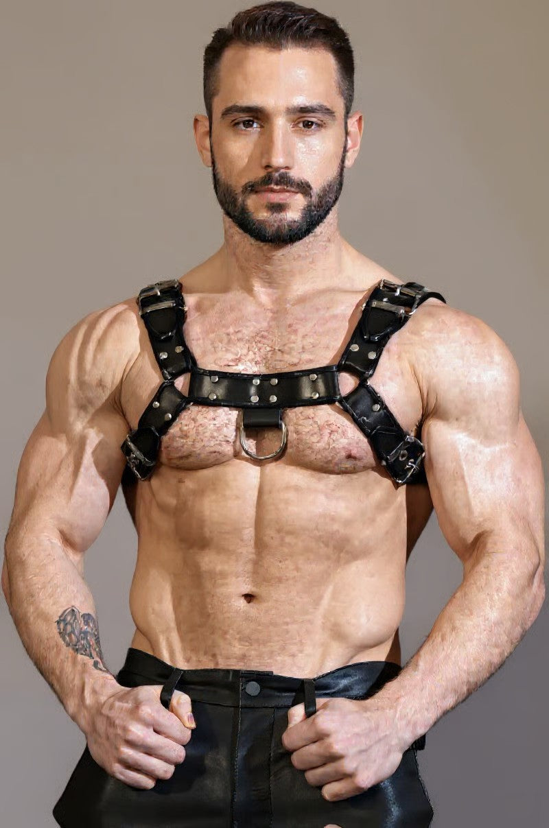 ROUGE - LÆDER H-HARNESS