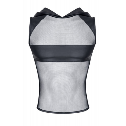 REGNES - ÆRMELØS MESH HOODIE